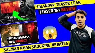 Sikandar Movie Teaser 1st Review OUT | Sikandar Teaser Leak | Salman X Hritik New Project #sikandar