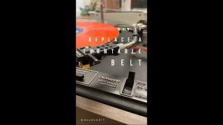 Easy Belt Replacement on Turntable