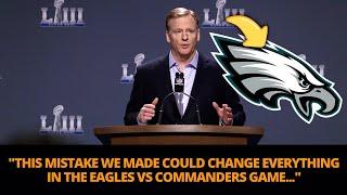 NOW! NFL ANNOUNCES ADMITS BIG MISTAKE IN EAGLES' LAST GAME THAT WILL HAVE CONSEQUENCES! EAGLES NEWS