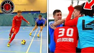 I Played in a PRO FUTSAL MATCH & I Had a FIGHT! (Football Skills & Goals)