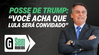 "Lula será convidado para a posse de Trump?", questiona Bolsonaro