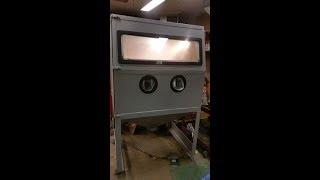Homemade sandblasting cabinet
