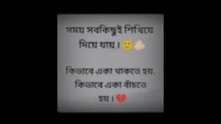 সময় সবকিছু শিখিয়ে দিয়ে যায়....|#whatsapp  status|#viral|#facebook status|#sad_status|#sadstatus|