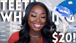 HOW TO: WHITEN TEETH AT HOME - AFFORDABLE TEETH WHITENING AMAZON CHEAP | Mena Adubea