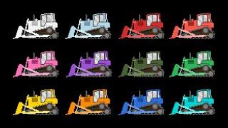 15 Colorful Pixel Bulldozers | Retro 8-Bit Showcase