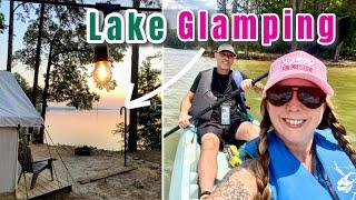 Glamping on the lake + hiking, kayaking & disc golf at Wildwood Park (Augusta, GA)