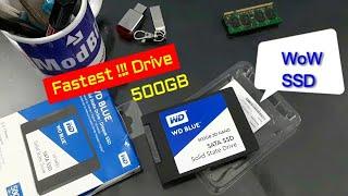 WD BLUE 500GB! 3D NAND - SATA SSD | Tech Unboxing | Installation - Booting - Speed Test!