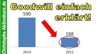 Goodwill einfach erklärt am Beispiel 3D Systems