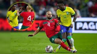 Sofyan Amrabat vs Vinicius Jr | Fight in Brazil vs Morocco 2023