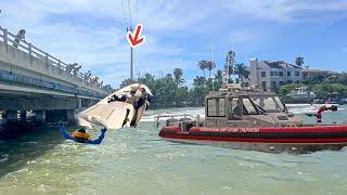 Bridge Fishing When DISASTER Strikes! "MAN OVERBOARD!"