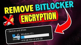 How To Turn Off Bitlocker In Windows 11/10 ( Hard Drives & SSD ) Lenovo Dell HP Acer Toshiba (