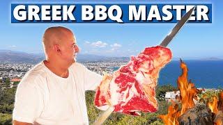 GREEK BBQ Master From Crete - Traditional "Opposite" Barbecue in Chania, Greece