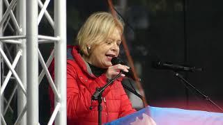 Gesine Lötzsch Linke Demo Berlin für Frieden 3 Oktober 2024 Großer Stern