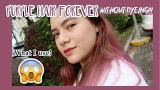 Purple Hair Forever WITHOUT DYEING!!!