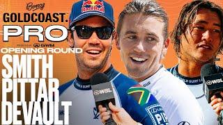 Jordy Smith, George Pittar, Imai deVault | Bonsoy Gold Coast Pro pres by GWM 2025 - Opening Rnd