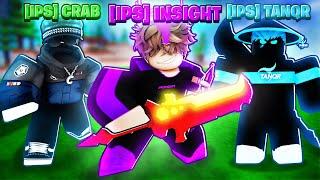 NEW Battle Royale With FULL IPS Squad In Roblox Bedwars..