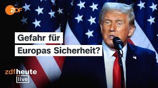 Trump ist neuer US-Präsident - was das für Europa bedeuten könnte | ZDFheute live