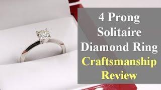 Tiffany Style 4 Prong Platinum Diamond Ring Review – 0.60ct K VS1