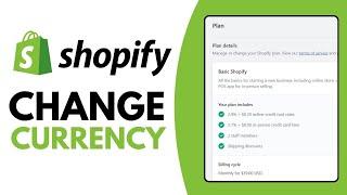 How To Change Currency on Shopify