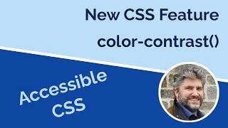 New CSS color-contrast feature