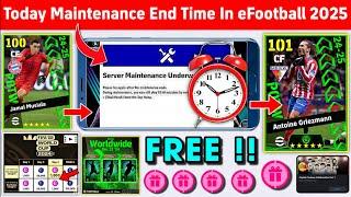 Maintenance End Time Today In eFootball™ 2025 Mobile !! Pes Server Maintenance End Time Today 