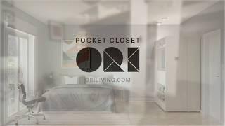 Life Before and After the Ori Pocket Closet:  Floorplan 1