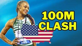 The Stunning 100m Showdown at the US-Championships!