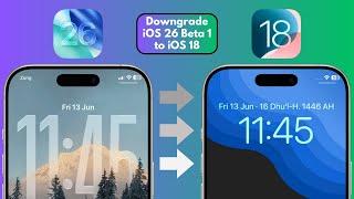 iOS 26 Beta 1 Downgrade to iOS 18 ( Easy Steps )