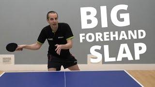 Ouch! How to do the BIG forehand SLAP shot.
