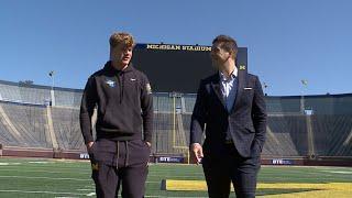 INTERVIEW: Michigan's JJ McCarthy takes one final walk through Big House memories before NFL Draft