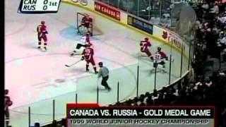 1999 World Junior Gold Medal Game Canada VS Russia AT WINNIPEG ARENA Part 1 / 10