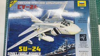 ZVEZDA Su-24 Soviet Front Bomber 1/72 Scale Model Aircraft