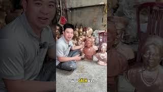 #denhatdinh Gương mặt người thân yêu dần hiện lên từ đất, bằng đôi tay và tấm lòng của nghệ nhân!