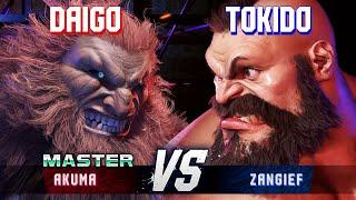 SF6 ▰ DAIGO (Akuma) vs TOKIDO (Zangief) ▰ High Level Gameplay