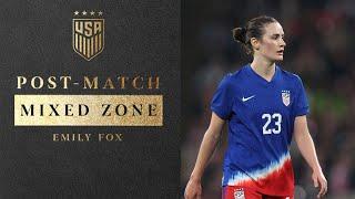 POST-MATCH MIXED ZONE: Emily Fox | England vs. USWNT | November 30, 2024