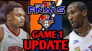 Barangay Ginebra laban Talk n Text Final Game 1 Update PBA Commissioner's Cup Season's 49