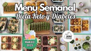 Weekly Keto Diet Menu March 2025 | One-Week Diabetes Meal Prep Recipes | Manu Echeverri