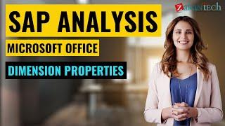 Dimension Properties | SAP Analysis Office Training | ZaranTech