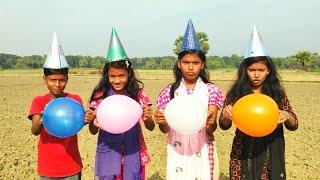 outdoor fun with Flower Balloon and learn colors for kids by I kids episode -428.