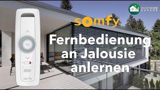 Somfy Fernbedienung am Rolladen | Jalousie | Raffstore anlernen. Situo 5 Variation iO Pure.