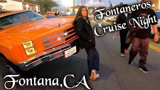 Fontaneros Cruise Night Fontana, ca [4k] Lowriders