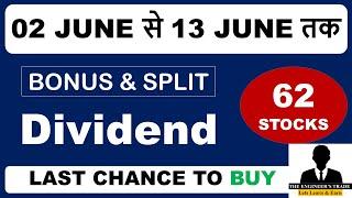 Top 62 Bonus, Split & Dividend Stocks In 2025 | Bonus Shares | Split Share | Dividend Stocks 2025