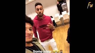 Jadon Sancho & Aubameyang funny moments 