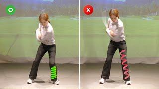 [Golf lesson] How to make a power swing using your lower body like an elastic spring