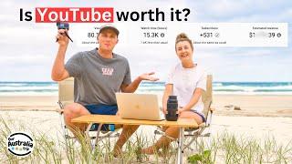 Working while Travelling Q&A: How much Youtube Pays us to Travel Australia / Camera Gear / Editing