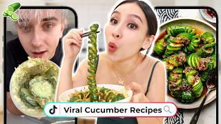 I Tried Viral Cucumber Recipes *healthy*