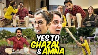 On High Demand Saying Yes to Ghazal & AmnaMeri zindagi ka mushkil tareen Vlog...