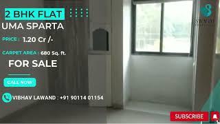 SPACIOIUS 2 BHK FLAT FOR SALE IN UMA SPARTA | SWAGAT PROPERTIES | THANE (W)