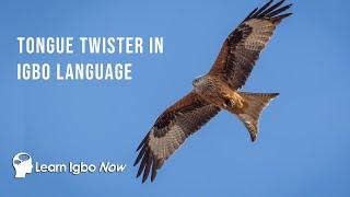 Igbo Tongue twister about the Kite - Okwu ntabiire maka egbe | Yvonne Mbanefo