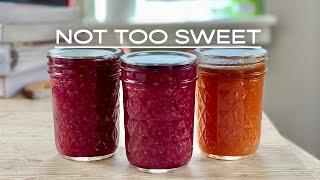 Canning LOW-SUGAR jams & jellies